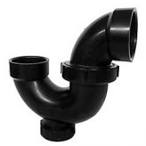1-1/2" ABS Adjustable P-Trap with Clean out