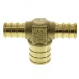 1/2" PEX x 1/2" PEX x 3/4" PEX Brass Tee (Lead Free)