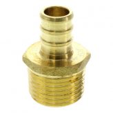 1/2" Male NPT x 1/2" PEX Brass Adapter (Lead Free)
