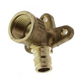 1/2" F1960 x 1/2" Female NPT Brass Expansion PEX Drop Ear (Lead Free)