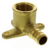 1/2" PEX x 1/2" Female NPT Brass Drop Ear Elbow (Lead Free)