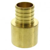 1" Female Copper Solder x 1" PEX Brass Adapter (Lead Free)