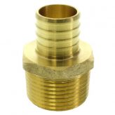 1-1/2" Male NPT x 1-1/2" PEX Brass Adapter (Lead Free)