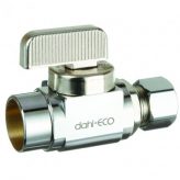 dahl 1/2" Female Solder x 3/8" OD Comp, Straight Stop