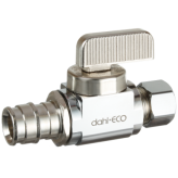 dahl 1/2" F1960 x 3/8" OD Comp, Straight Stop