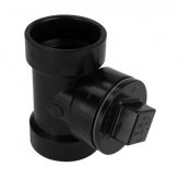 4" x 3" x 4" ABS Clean Out Tee with Plug