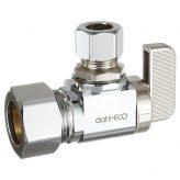 dahl 5/8" OD Comp x 3/8" OD Comp, Angle Stop