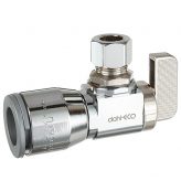 dahl 1/2" Quick-Grip x 3/8" OD Comp, Angle Stop