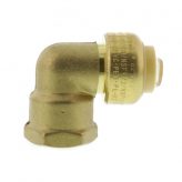 1/2" Push-Fit x 1/2" Female NPT 90 Elbow Adapter, Lead Free