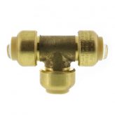 1/2" x 1/2" x 1/2" Push-Fit Tee, Lead Free