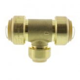 3/4" x 3/4" x 1/2" Push-Fit Tee, Lead Free
