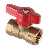3/4" Red Handle Gas Ball Valve