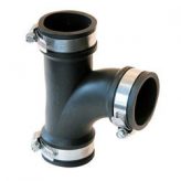 1-1/2" x 1-1/2" x 1-1/2" Flexible Tee (Cast Iron, PVC, ABS)