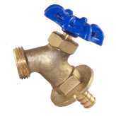 1/2" PEX Crimp (F1807) x 3/4" Hose w/ Flange, Multi-Turn