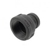 1" x 1/2" Black Malleable Reducing Coupling