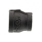3/4" x 1/2" Black Malleable Reducing Coupling