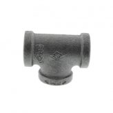 3/4" Black Malleable Iron Tee