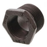 1" x 3/4" Black Malleable Bushing