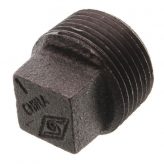 1-1/4" Black Malleable Plug