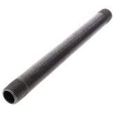 1" x 12" Black Steel Nipple (Sch 40)