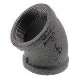 2" Black Malleable Iron 45 degree Elbow
