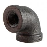 3/8" Black Malleable Iron 90 Elbow