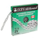 3/4" dahl All-Round Strapping Galvanized, 25 Feet (24 Gauge)