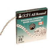 1/2" dahl All-Round Strapping Galvanized, 25 Feet (24 Gauge)