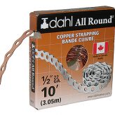 1/2" dahl All-Round Strapping Copper, 10 Feet (22 Gauge)