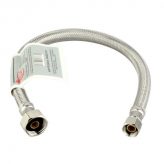 16" Braided Hose Faucet Connector 3/8" OD Comp. x 1/2" FIPS