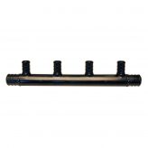 Poly 3/4" F1807 (Crimp) Inlet x 1/2" F1807 (Crimp) 4-port Open End Manifold