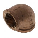 1-1/4" x 1" Brass 90 Degree Reducing Elbow (Lead Free)
