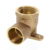 3/4" Copper x Female NPT 90 Degree Drop Ear Elbow, Lead Free