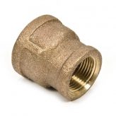 1/2" x 3/8" Brass Reducing Coupling (Lead Free)