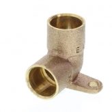 1/2" Copper x 1/2" Copper 90 Degree Drop Ear Elbow, Lead Free