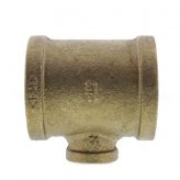 1" x 1" x 1/4" Brass Reducing Tee (Lead Free)