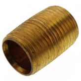 1/2" x Close (1-1/8") Brass Nipple (Lead Free)