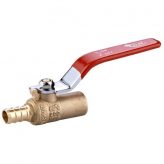 1/2" PEX x 1/2" Copper Solder Ball Valve, Lead Free