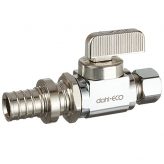 dahl 1/2" PEX Expansion (F2080) x 3/8" OD Comp, Straight Stop