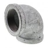 1" Galvanized Malleable Iron 90 Elbow