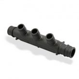 Poly 3/4" F1960 x 1/2" F1960, 3 Port Open End Manifold