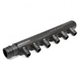 Poly 3/4" F1960 x 1/2" F1960, 6 Port Closed End Manifold