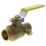 3/4" Full Port Solder (Sweat) Ball Valve with Drain (Lead Free)