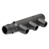 Poly 3/4" F1960 x 1/2" F1960, 3 Port Closed End Manifold