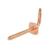 1/2" Copper PEX Crimp Stub Out w/ Flange