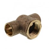 1/2" C x 1/2" C x 1/2" FIP, Copper Tee, Lead Free