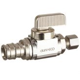 dahl 1/2" F1960 x 1/4" OD Comp, Straight Stop