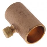1/2" Copper Coupling w/ Drain