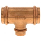 1-1/4" x 1-1/4" x 3/4" Copper Press-Fit Tee