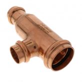 1-1/4" x 3/4" x 3/4" Copper Press-Fit Tee